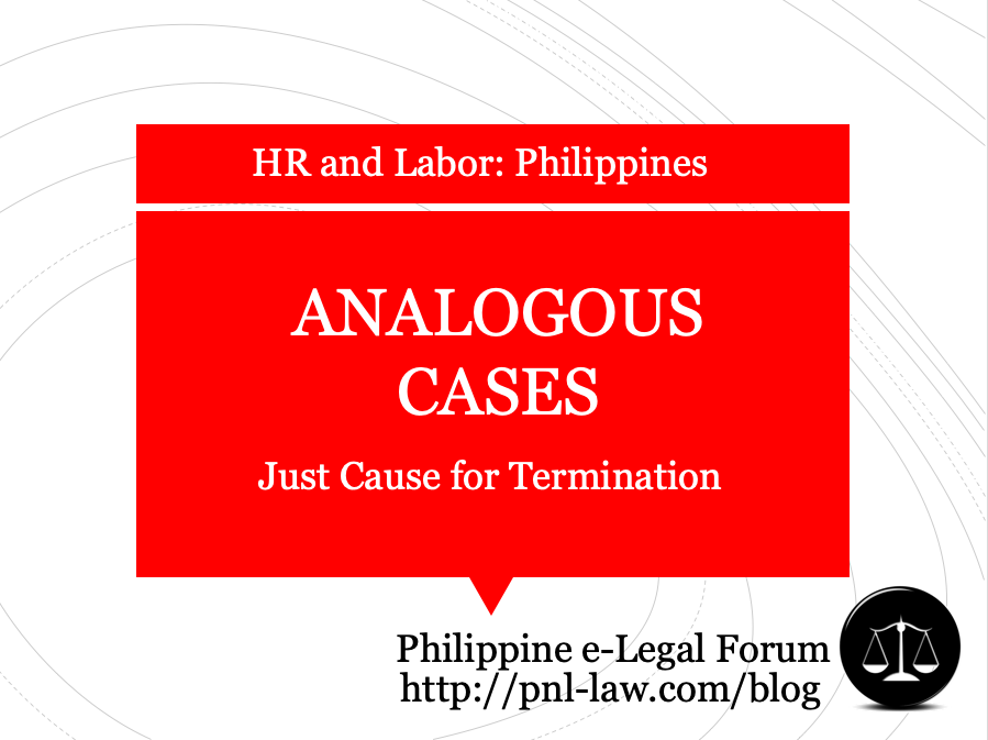 Analogous Causes for Termination in the Philippines