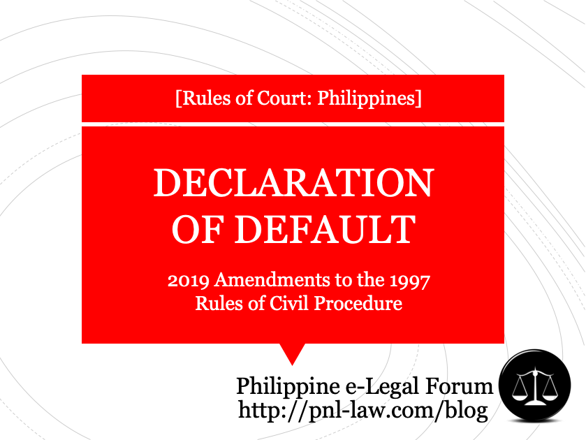 Declaration of Default under the 2019 Amendments to the <a href=