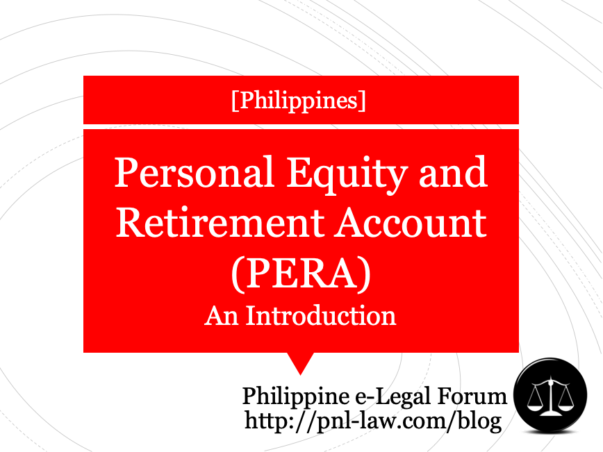 Introduction to the Personal Equity and Retirement Account (PERA)