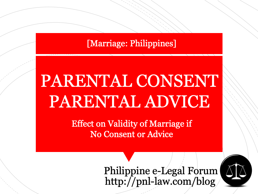 Lack Of Parental Consent Or Parental Advice Effect On Validity Of 