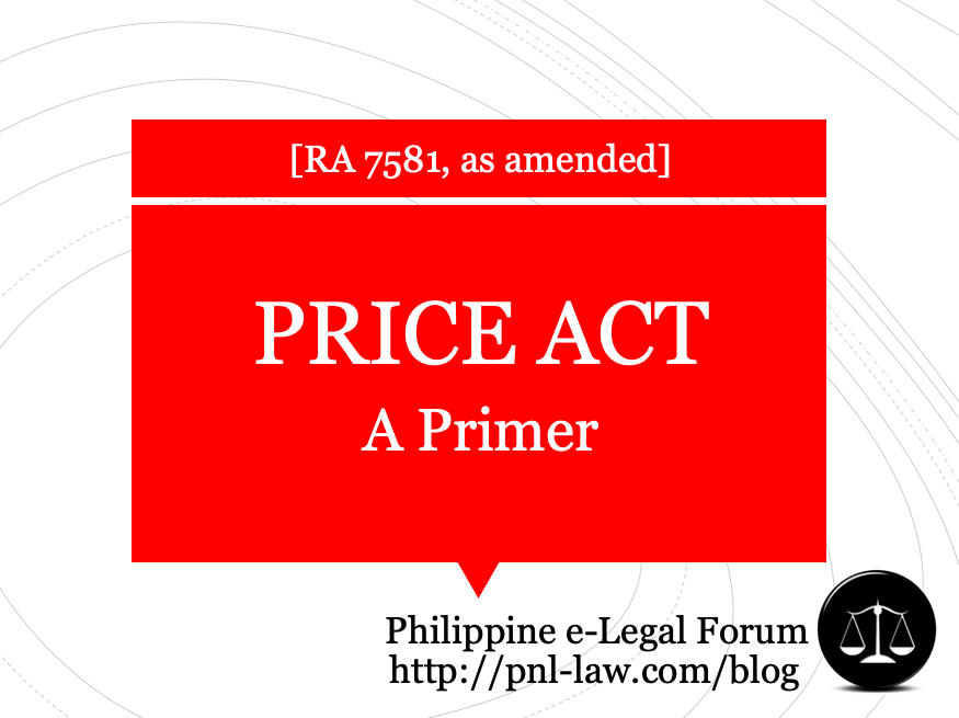 Primer on the Price Act