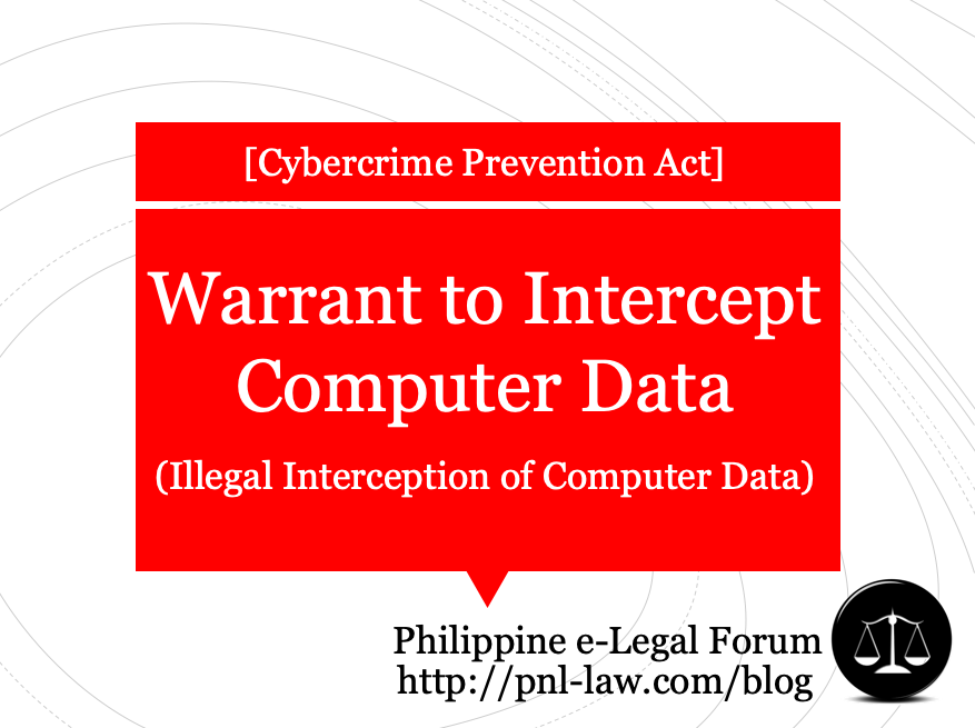 Warrant to Intercept Computer Data